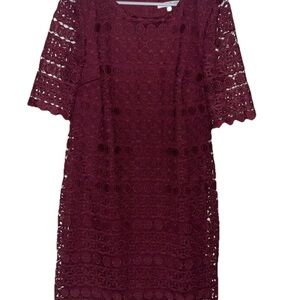 Studio One New York Dress Size 10 Burgundy NWOT